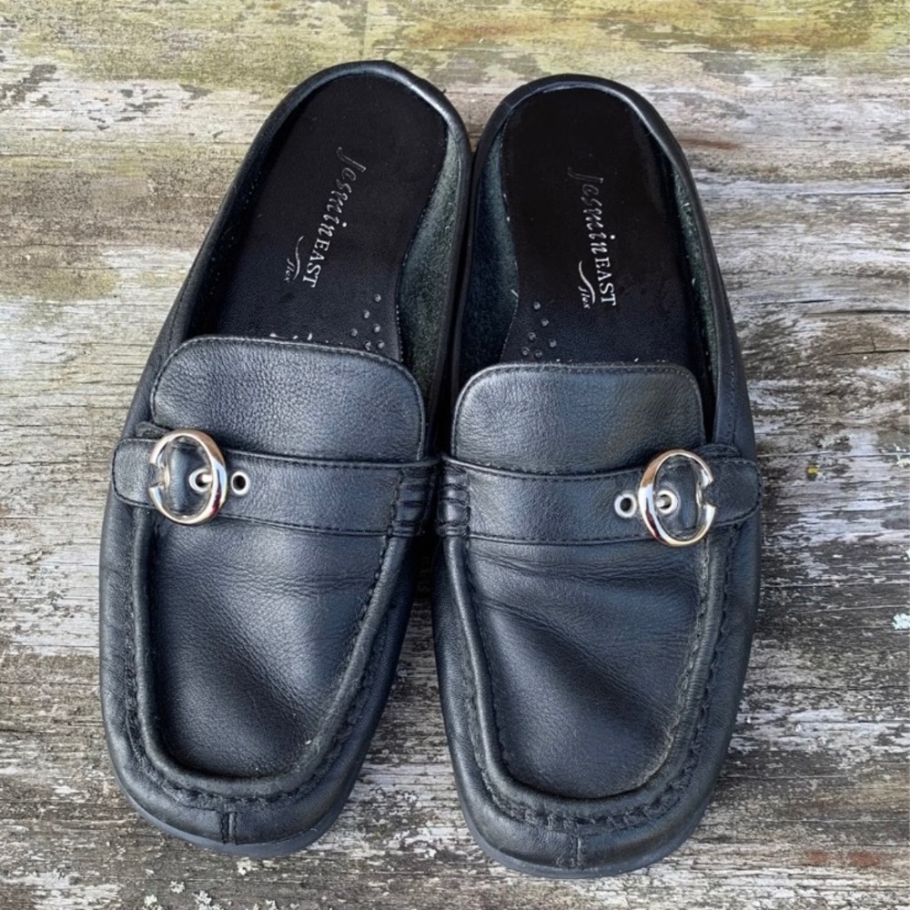 Jasmin East black leather Loafers size 7